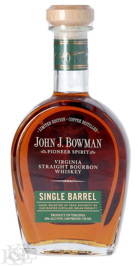 NV John J. Bowma "Limited Edition" Single Barrel Virginia Straight Bourbon Whiskey