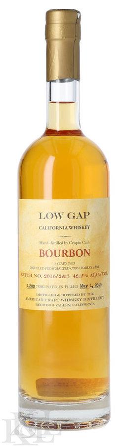 2016 Low Gap 3 Year Old California Straight Bourbon Whiskey