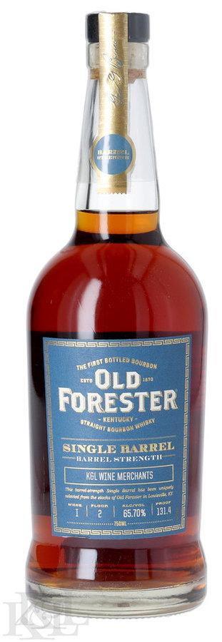 Old Forester "Barrel Strength" K&L Exclusive Warehouse 1, Floor 2, Single Barrel Straight Kentucky Bourbon Whisky (750ml)