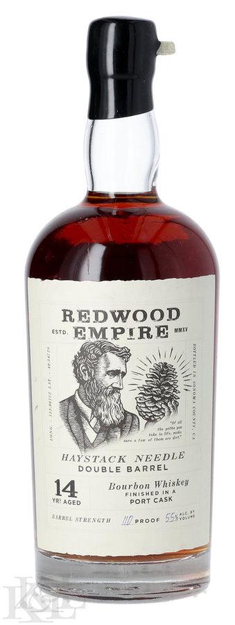 Redwood Empire 14 Year Old "Haystack Needle Double Barrel" K&L Exclusive Single California Port Barrel Finished Cask Strength Indiana Straight Bourbon Whiskey (750ml)