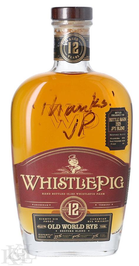 WhistlePig 12 Year Old "Old World - Bespoke Blend" Rye Whiskey