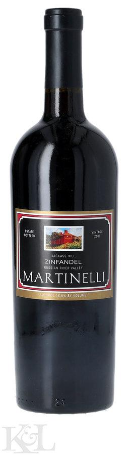 2003 Martinelli "Jackass Hill"  Russian River Valley Zinfandel
