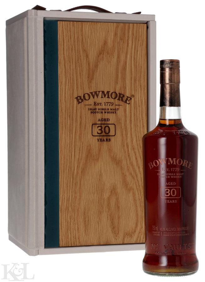 NV Bowmore 30 Year Old "No. 1 Vault" 45.3% ABV Limited Edition Cask Strength Islay Single Malt Scotch 750ml