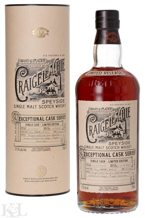 1995 Craigellachie 23 Year Old "Exceptional Cask" Single Sherry Butt Cask Strength Single Malt Whisky