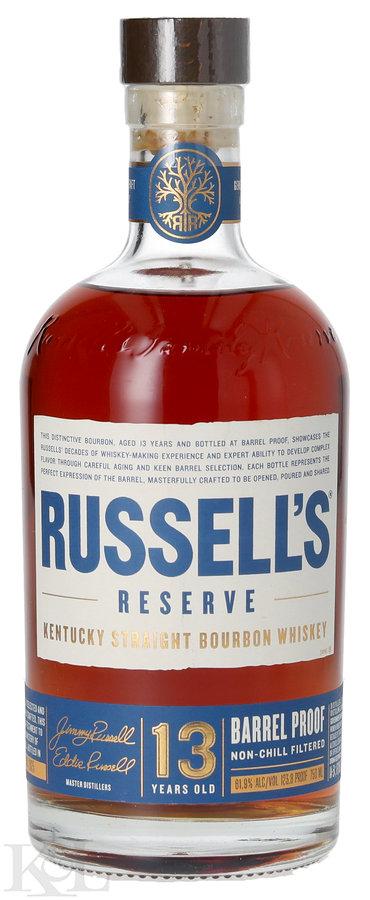 2025 Russell's Reserve 13 Year Old Barrel Proof  Kentucky Straight Bourbon Whiskey
