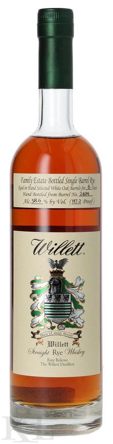 Willett Family Estate 6 Year Old Single Barrel #2409 Cask Strength Straight Rye Whiskey