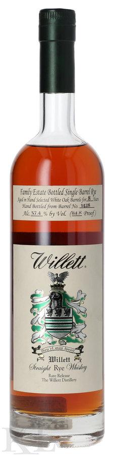 Willett Family Estate 8 Year Old Single Barrel #1428 Cask Strength Straight Rye Whiskey