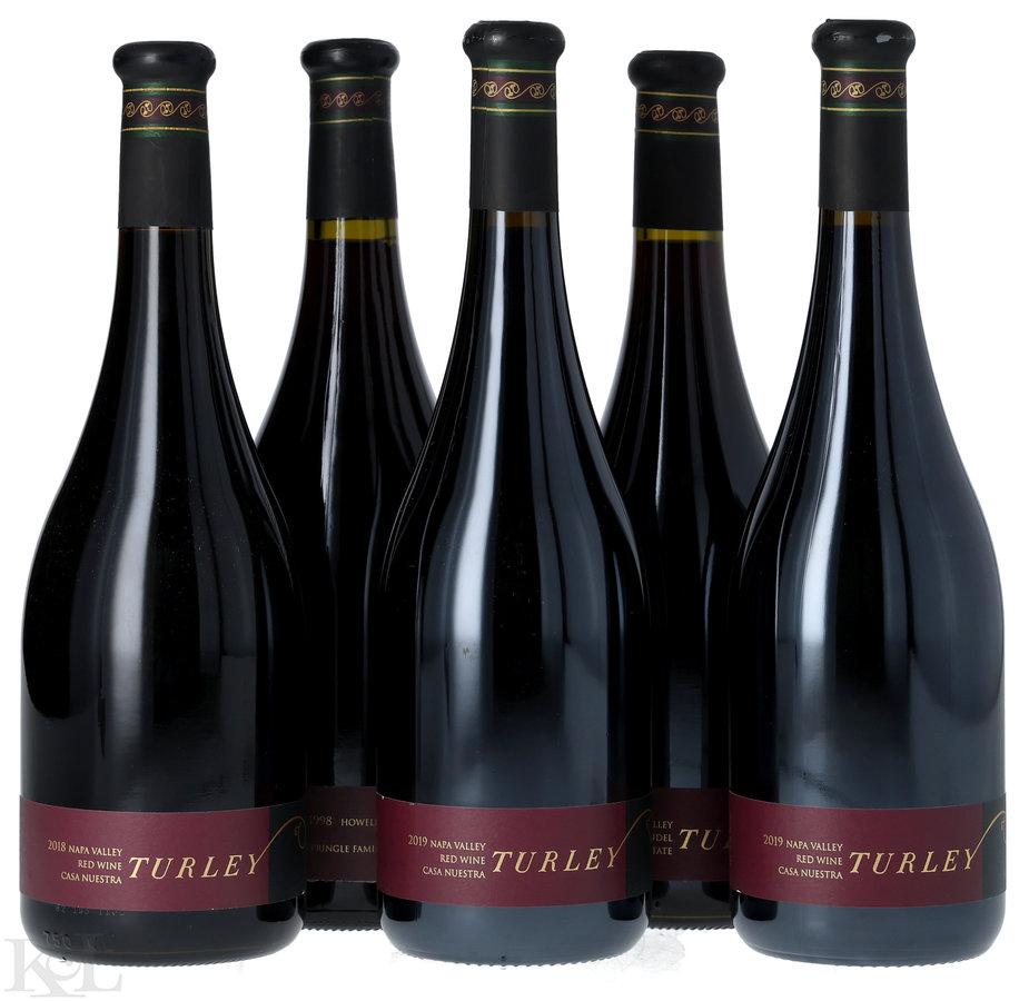 Assorted Turley Zinfandel & Napa Valley Red Tasting Lot