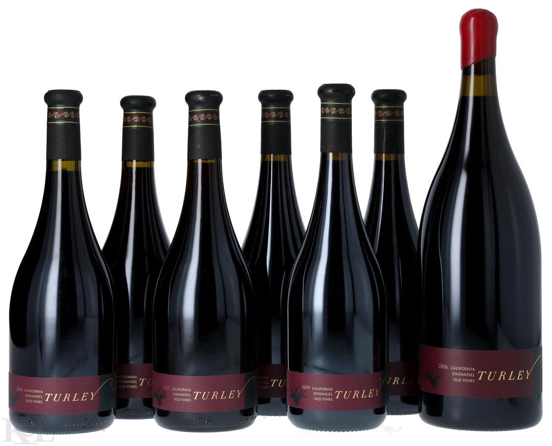 Assorted Turley "Old Vines" California Zinfandel Tasting Lot