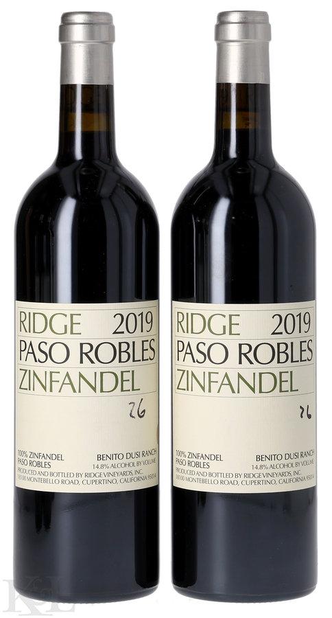 2019 Ridge Vineyards Paso Robles Zinfandel