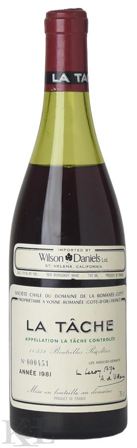 1981 DRC Domaine de la Romanée Conti La Tâche Grand Cru