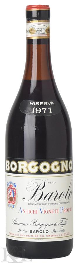 1971 Giacomo Borgogno & Figli "Antichi Vigneti Propri" Barolo Riserva