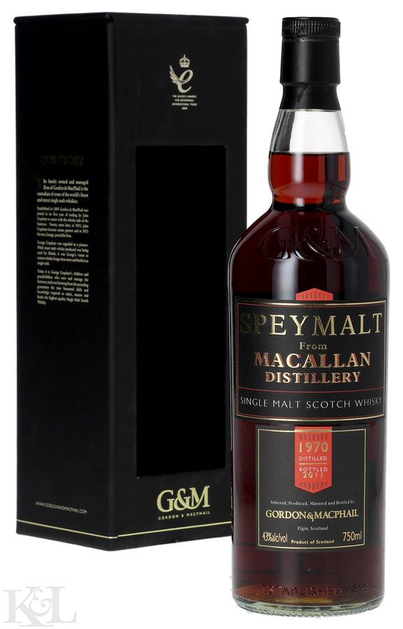 1970 Macallan 40 Year Old Gordon & MacPhail Speymalt Single Malt Whisky