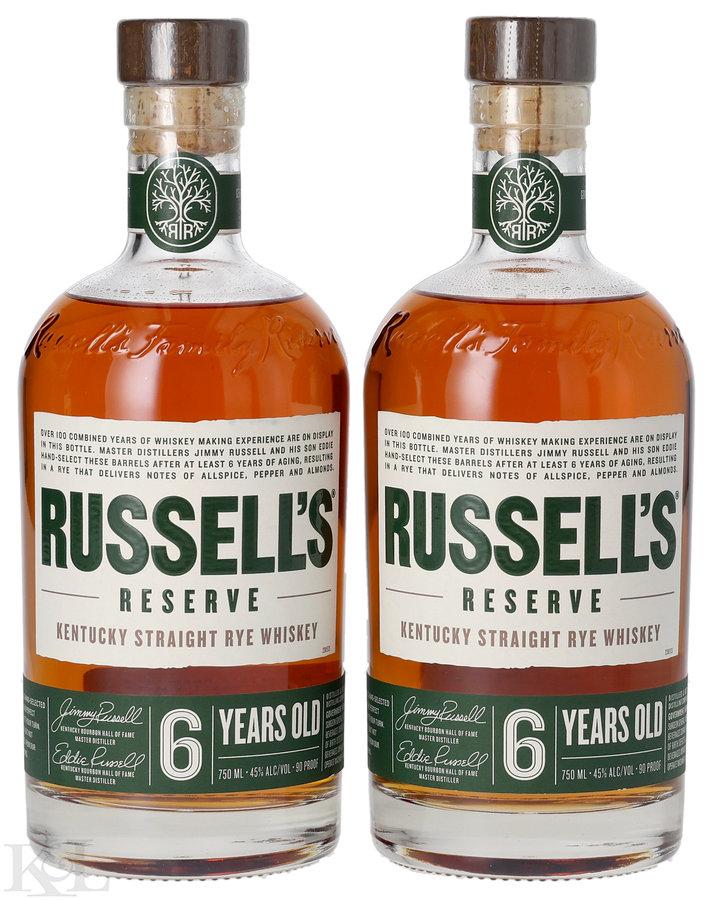 Russell's Reserve 6 Year Old "Small Batch" 90 Proof Kentucky Rye Whiskey (750ml)