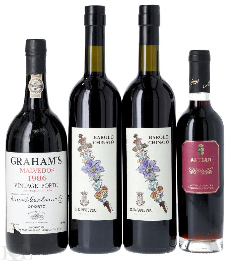 Alvear, G.D. Vajra & Graham's Vintage Port Tasting Lot