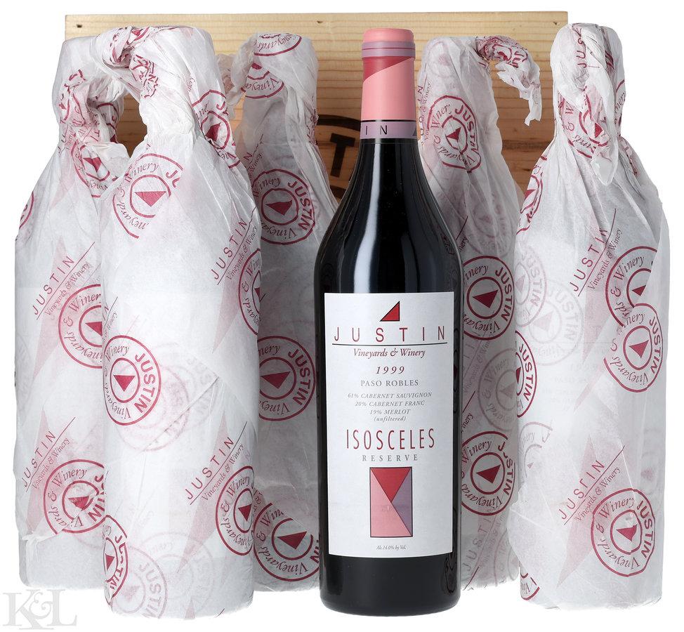 1999 Justin "Isosceles" Reserve Paso Robles Bordeaux Blend