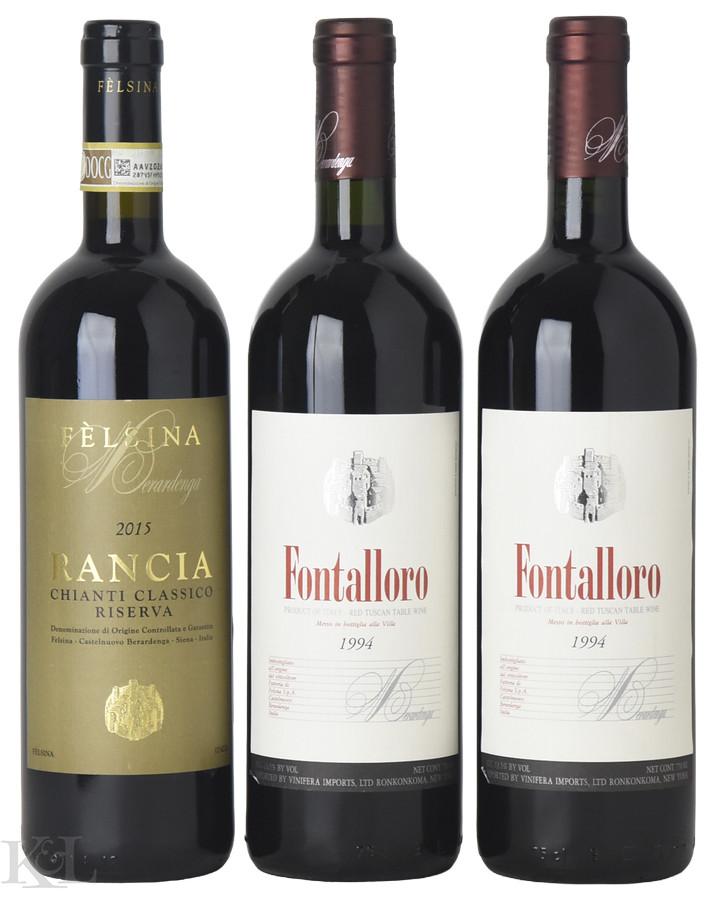 Felsina "Fontalloro" Toscana & "Rancia" Chianti Classico Riserva Tasting Lot