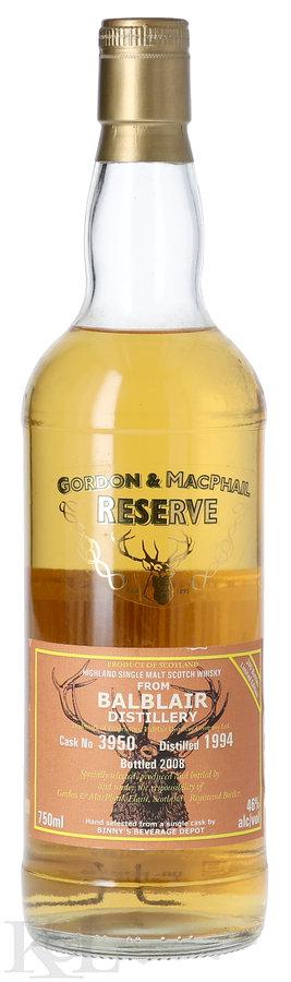 1994 Balblair 13 Year Old "Gordon & Macphail Reserve" Highland Single Malt Scotch Whisky