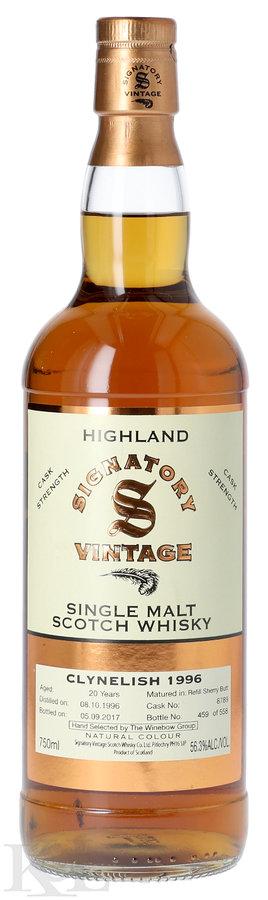 1996 Clynelish 20 Year Old "Signatory Vintage" Single Cask Highland Single Malt Scotch Whisky - Private Barrel