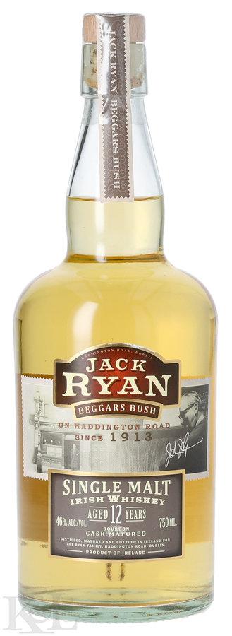 Jack Ryan 12 Year Old Irish Single Malt Whiskey (750ml)