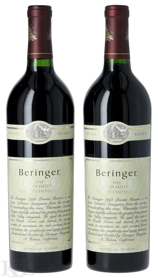 1993 Beringer "Private Reserve" Napa Valley Cabernet Sauvignon