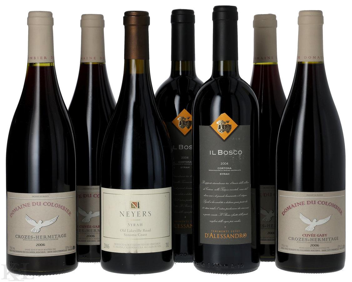 2004 & 2006 Syrah Tasting Lot — D'Alessandro "Il Bosco" Cortona, Colombier "Cuvée Gaby" & Colombier Crozes-Hermitage & Neyers "Old Lakeville Road" Sonoma Coast