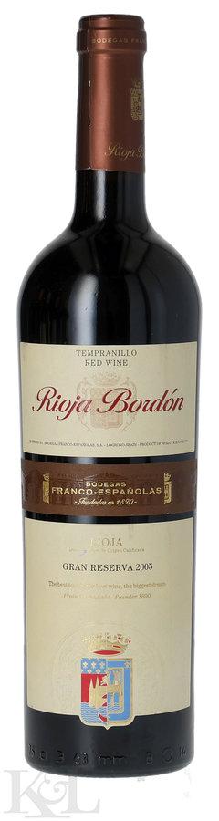 2005 Bodegas Franco Españolas "Rioja Bordón" Gran Reserva Rioja