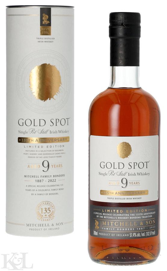 Gold Spot 9 Year Old "135th Anniversary" Single Pot Still Irish Whiskey (700ml)