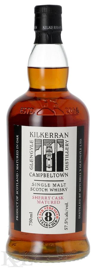 Kilkerran (Glengyle) 8 Year Old "Sherry Cask Matured - 2023 Release - Batch 9" Cask Strength Campbeltown Single Malt Whisky (750ml)