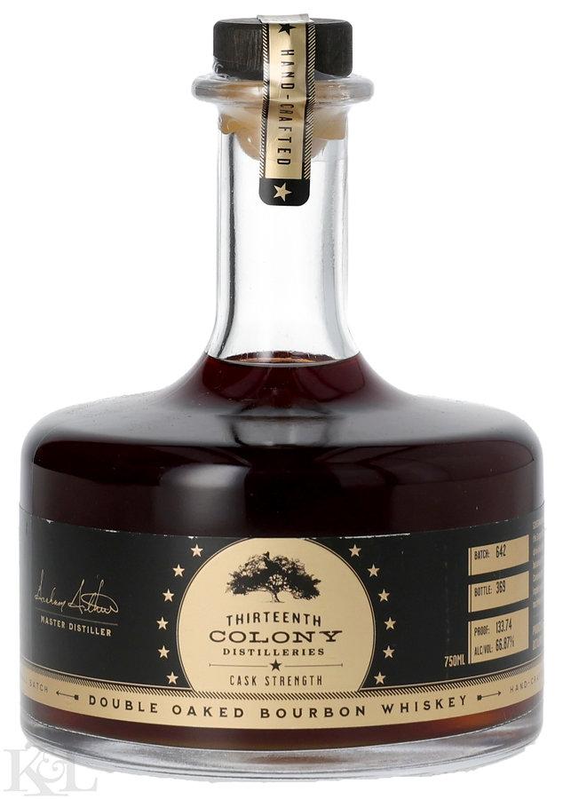 Thirteenth Colony "Double Oaked" Cask Strength Straight Bourbon Whiskey