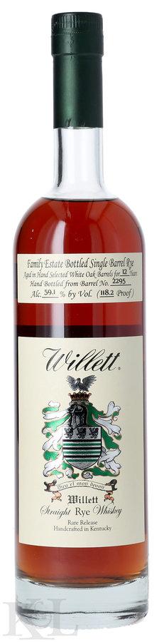 NV Willett Family Estate 12 Year Old "It's Still My Store" Single Barrel #2295 Cask Strength Kentucky Straight Rye
