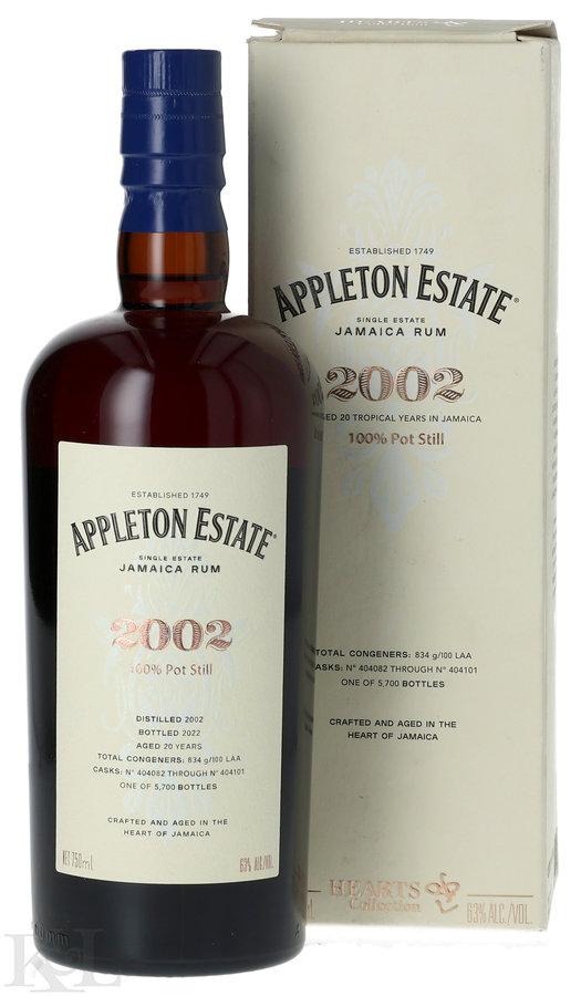 2002 Appleton Estate 20 Year Old "Hearts Collection" Jamaican Rum (750ml)
