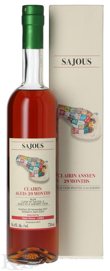 Clairin Ansyen Sajous Aged 29 Months Cask No #SA 17 OL 5 Selected By Kate Perry Single Estate Sugarcane Haitian Rum