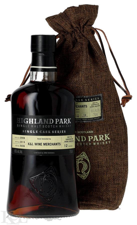 2006 Highland Park 12 Year Old "K&L Exclusive" Refill Sherry Hogshead Cask Strength Isle of Orkney Single Malt Scotch Whisky