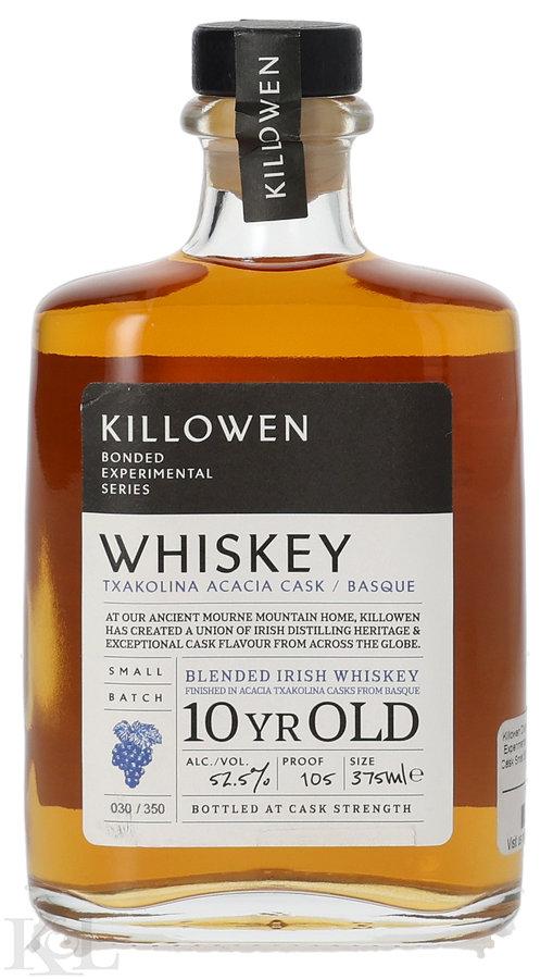 Killowen Distillery 10 Year Old Bonded Experimental Series Txakolina Acacia Cask Small Batch Blended Irish Whisky (375ml)