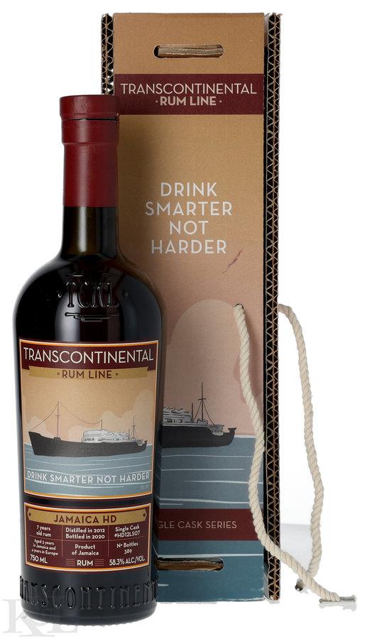 2012 Transcontinental Rum Line 7 Year Old "Jamaica HD - Drink Smarter Not Harder" Single Barrel #HD12LS07 Cask Strength Jamaican Rum