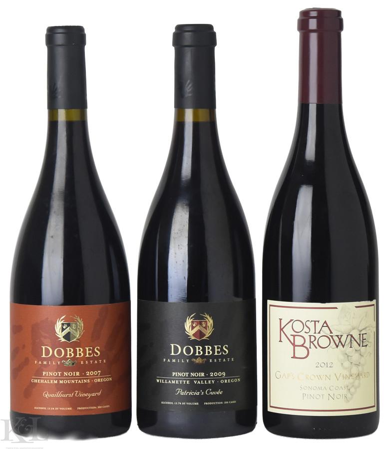 2007, 2009, 2012 West Coast Pinot Noir Tasting Lot