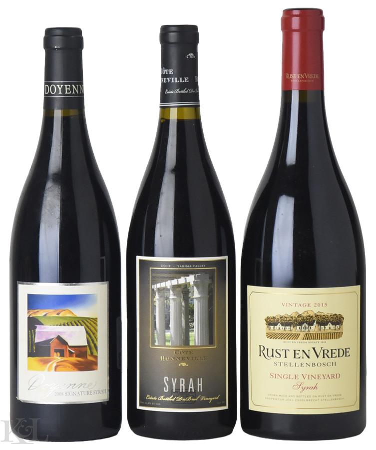 2008, 2012, 2015 Yakima Valley & Stellenbosch Syrah: DeLille, Côte Bonneville & Rust en Vrede Tasting Lot