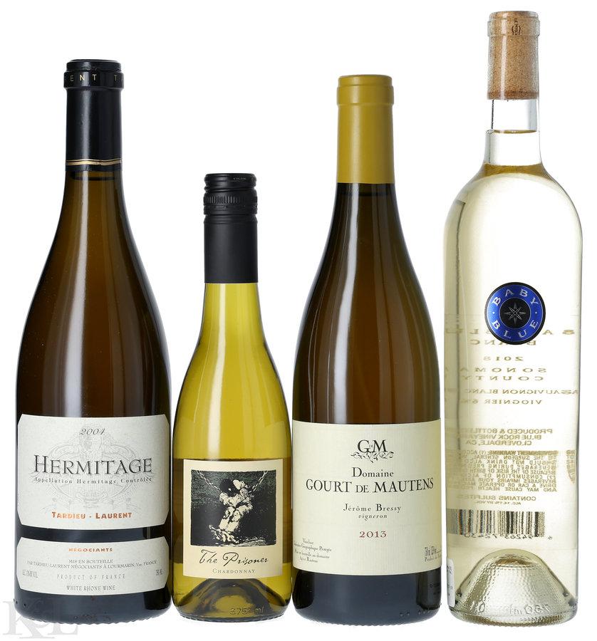 Assorted French & California White Wine Tasting Lot