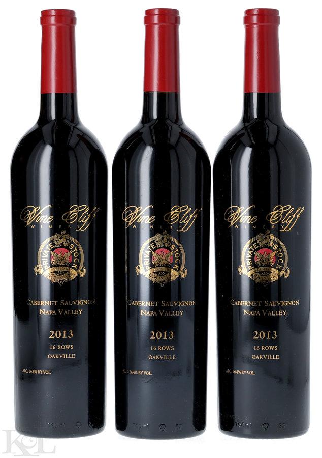 2013 Vine Cliff "Private Stock 16 Rows" Oakville Cab
