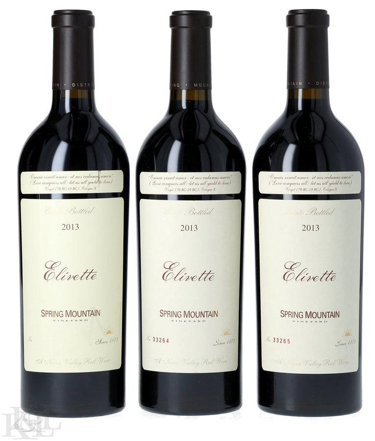 2013 Spring Mountain Vineyard "Elivette" Napa Valley Bordeaux Blend