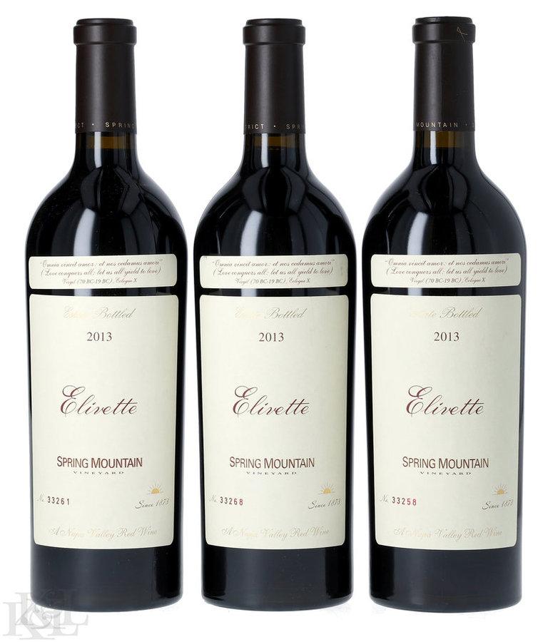 2013 Spring Mountain Vineyard "Elivette" Napa Valley Bordeaux Blend
