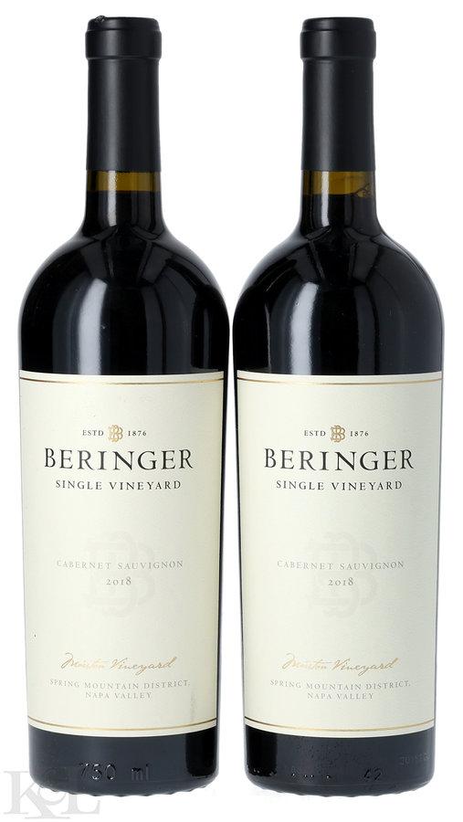 2018 Beringer "Marston Vineyard" Spring Mountain District Cabernet Sauvignon