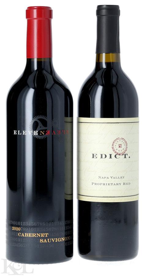 2019 & 2020 Edict Napa Valley Proprietary Red & Eleven Eleven "Laki's Vineyard" Oak Knoll Cabernet Sauvignon – Tasting Lot