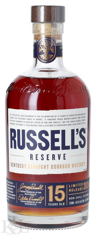 2024 Russell's Reserve 15 Year Old Barrel Proof Kentucky Straight Bourbon Whiskey