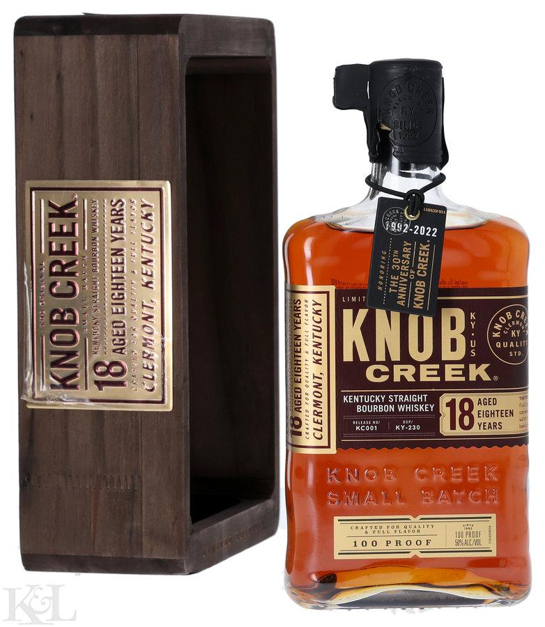 NV Knob Creek 18 Year Old "Limited Edition - 100 Proof" Kentucky Straight Bourbon Whiskey