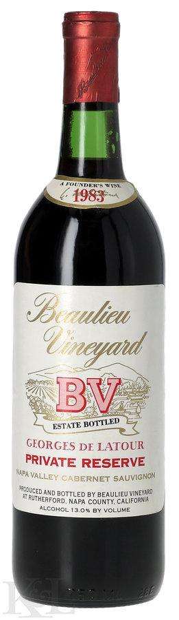 1983 Beaulieu Vineyard "Georges de Latour Private Reserve" Napa Valley Cabernet Sauvignon