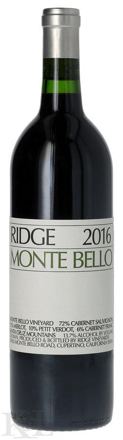 2016 Ridge Vineyards "Monte Bello" Santa Cruz Mountains Cabernet Sauvignon