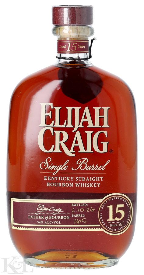Elijah Craig 15 Year Old Single Barrel Kentucky Straight Bourbon Whiskey