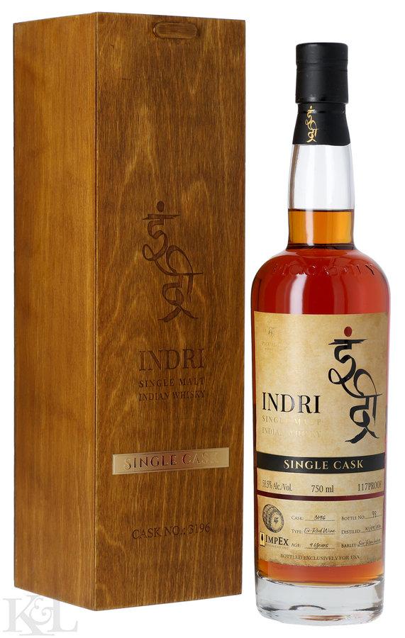 2014 Indri 9 Years Old Ex-Red Wine Cask Single Malt Indian Whisky